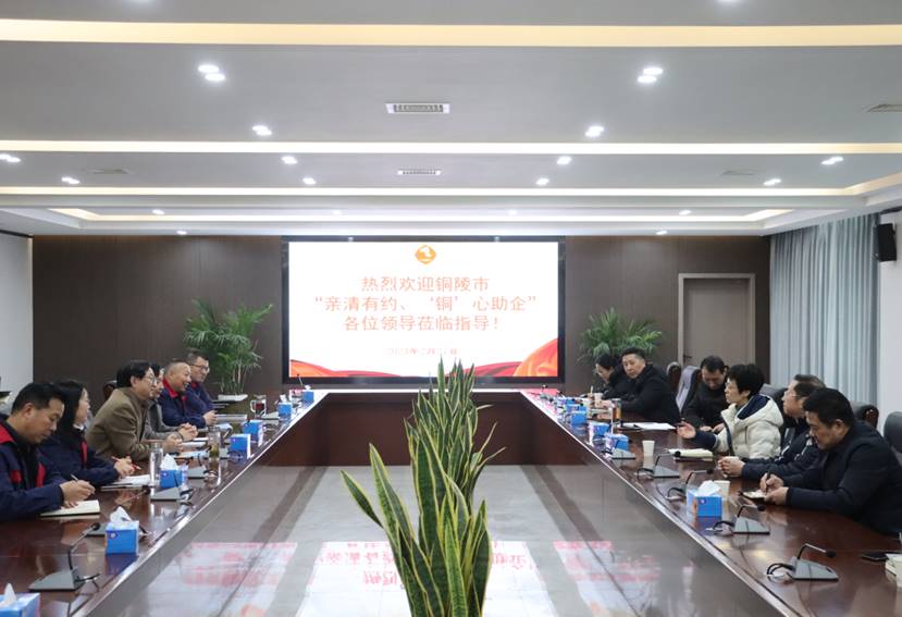 楊文萍到公司開(kāi)展“親清有約、‘銅’心助企”走訪調(diào)研